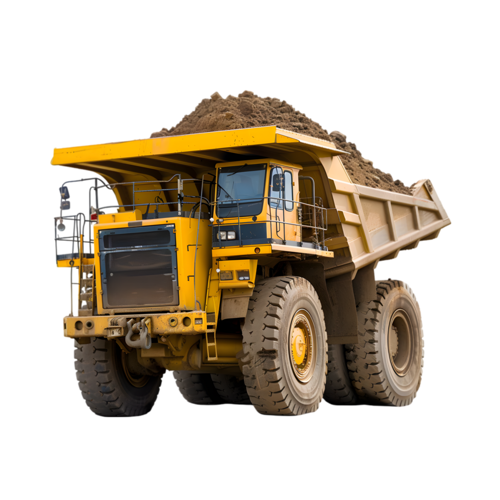 dump-truck-with-dirt-isolated-on-a-transparent-background-free-png